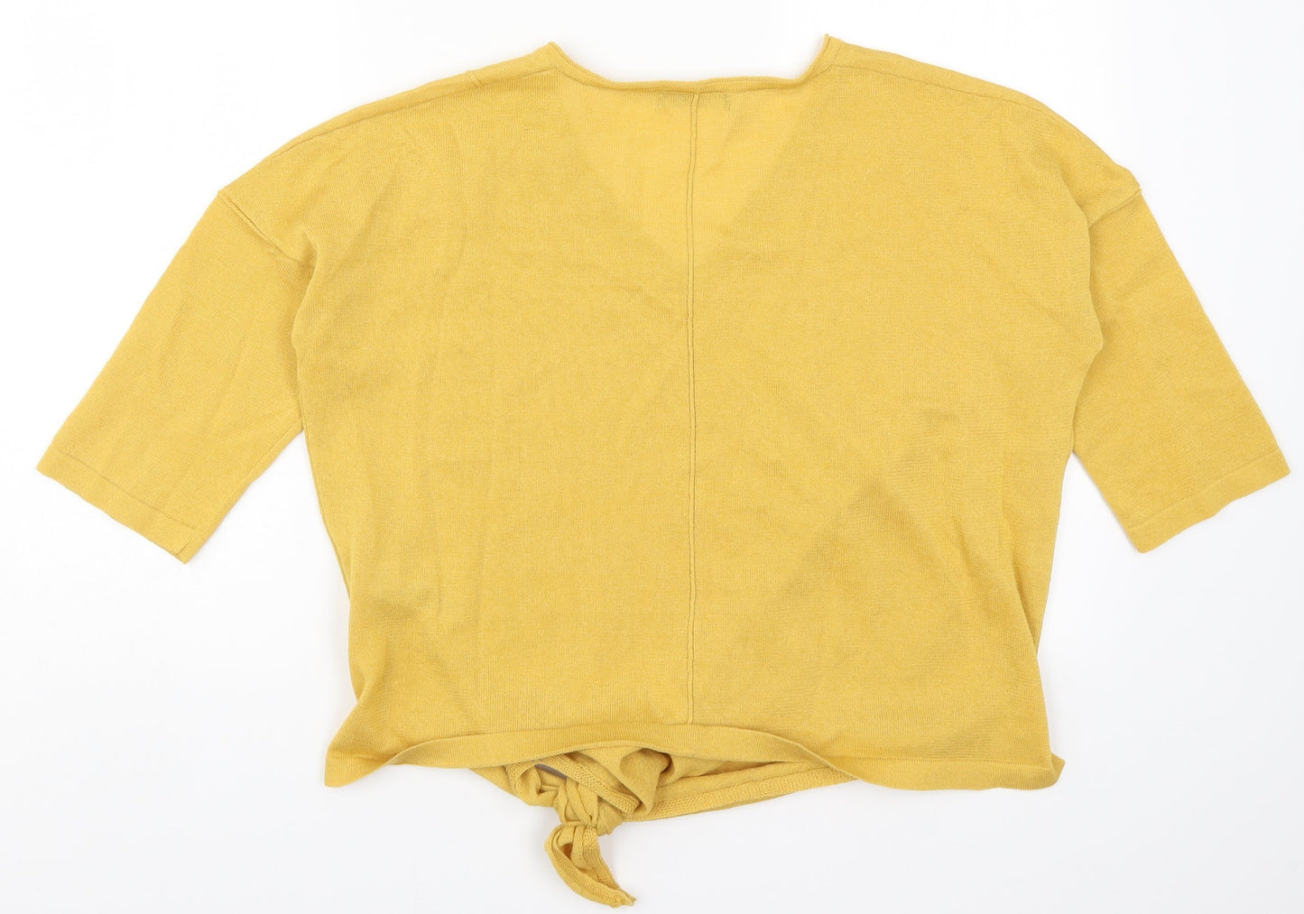 Marks and Spencer Womens Yellow  Knit Pullover Jumper Size 10