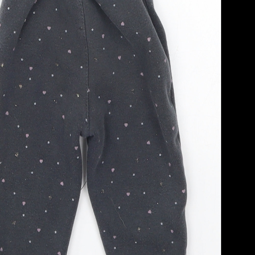 Cool Club Girls Grey Polka Dot  Sweatpants Trousers Size 9 Months  - Love hEarts