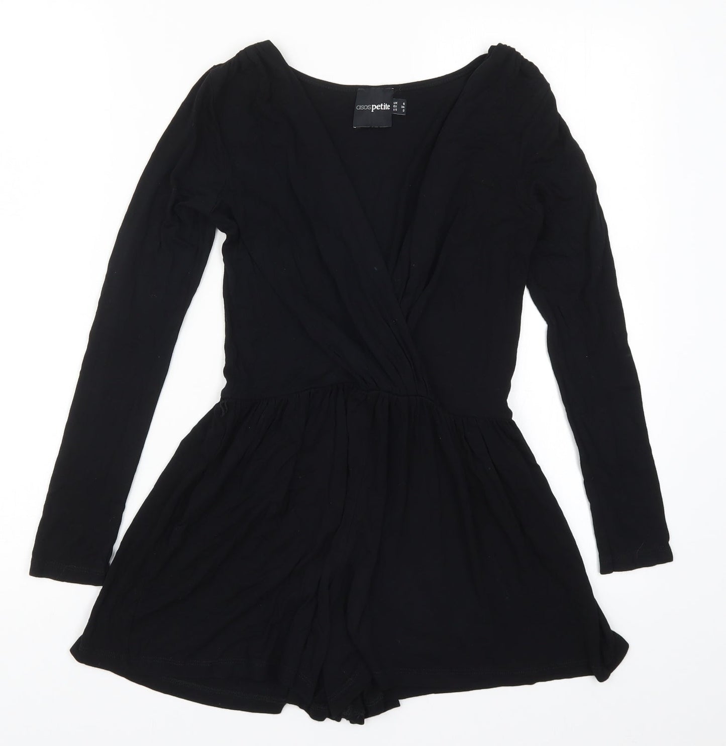 ASOS Womens Black   Playsuit One-Piece Size 6 L4 in