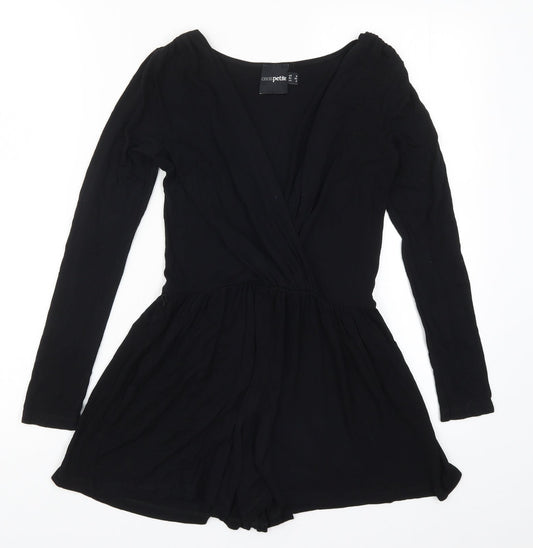 ASOS Womens Black   Playsuit One-Piece Size 6 L4 in