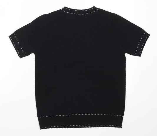 Luc-Ce Womens Black   Basic T-Shirt Size M