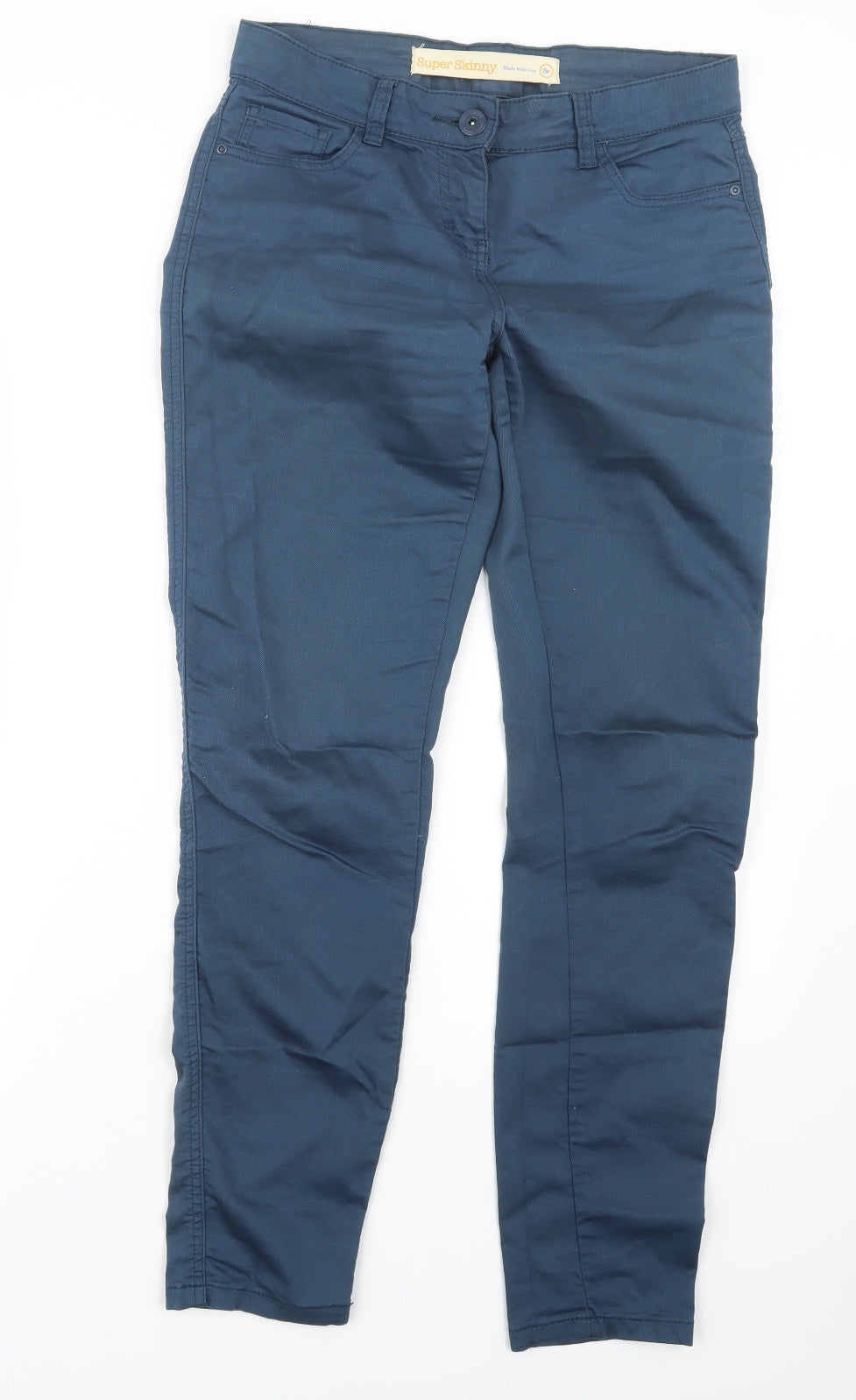 NEXT Womens Blue   Trousers  Size 8 L29.5 in