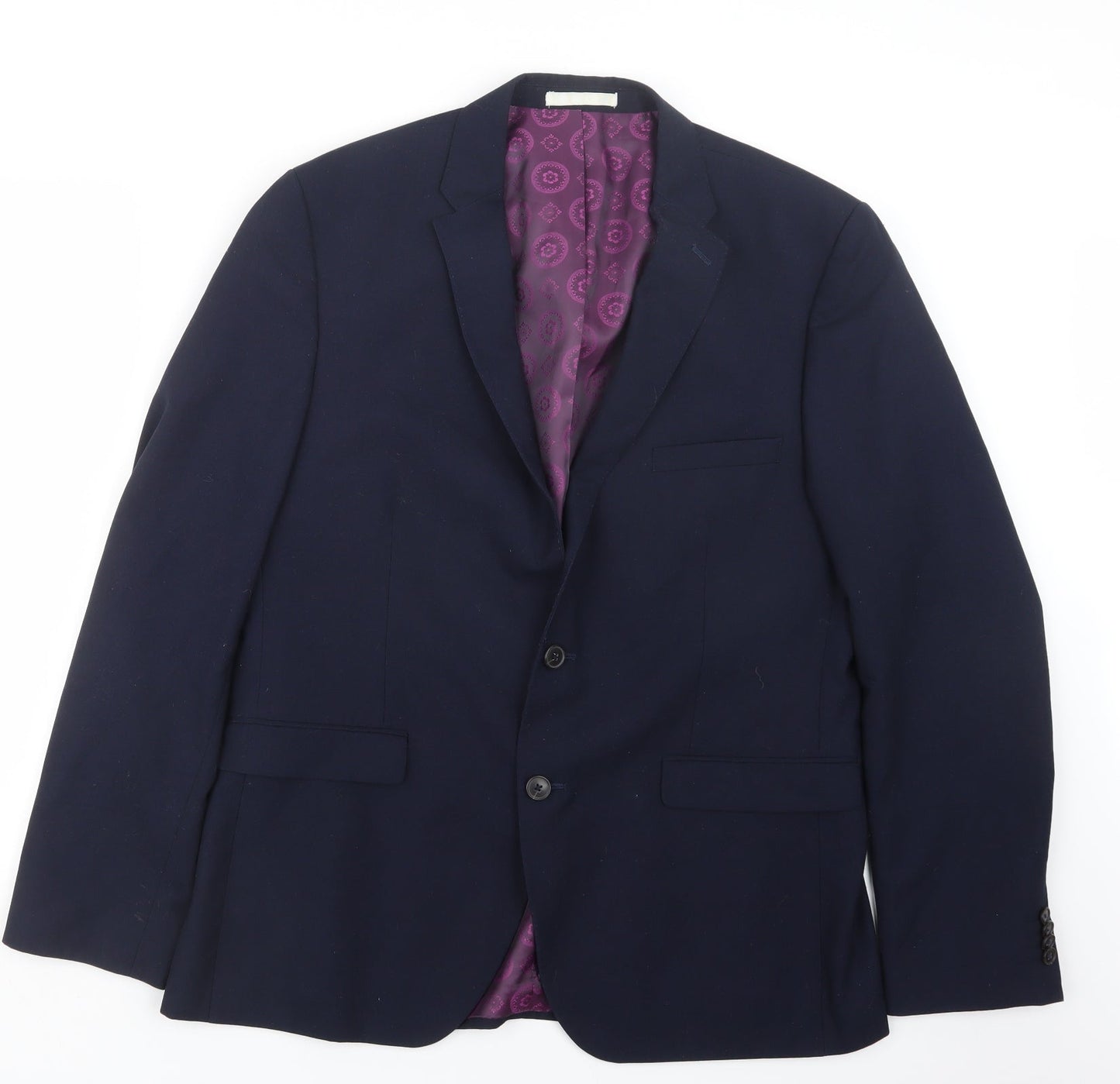Burton Mens Blue   Jacket Suit Jacket Size 38