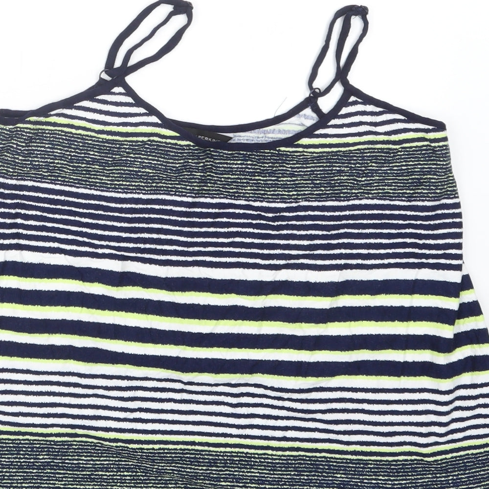 Dorothy Perkins Womens Blue Striped  Basic Tank Size 14
