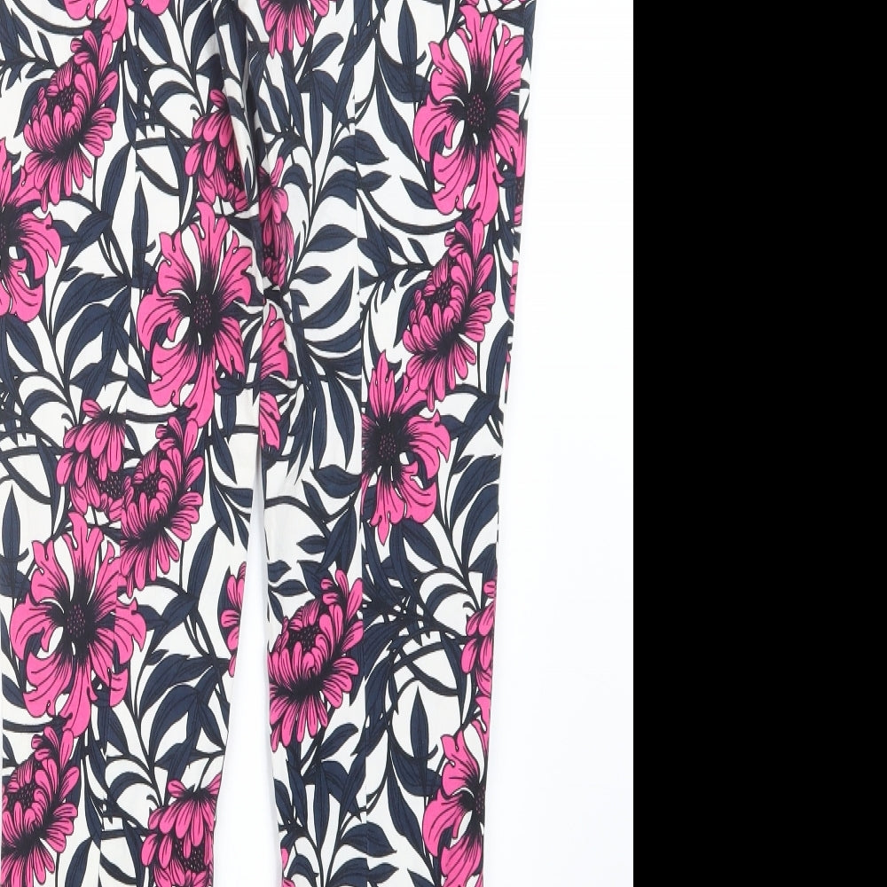 Atmosphere Womens Pink Geometric  Trousers  Size 6 L27 in