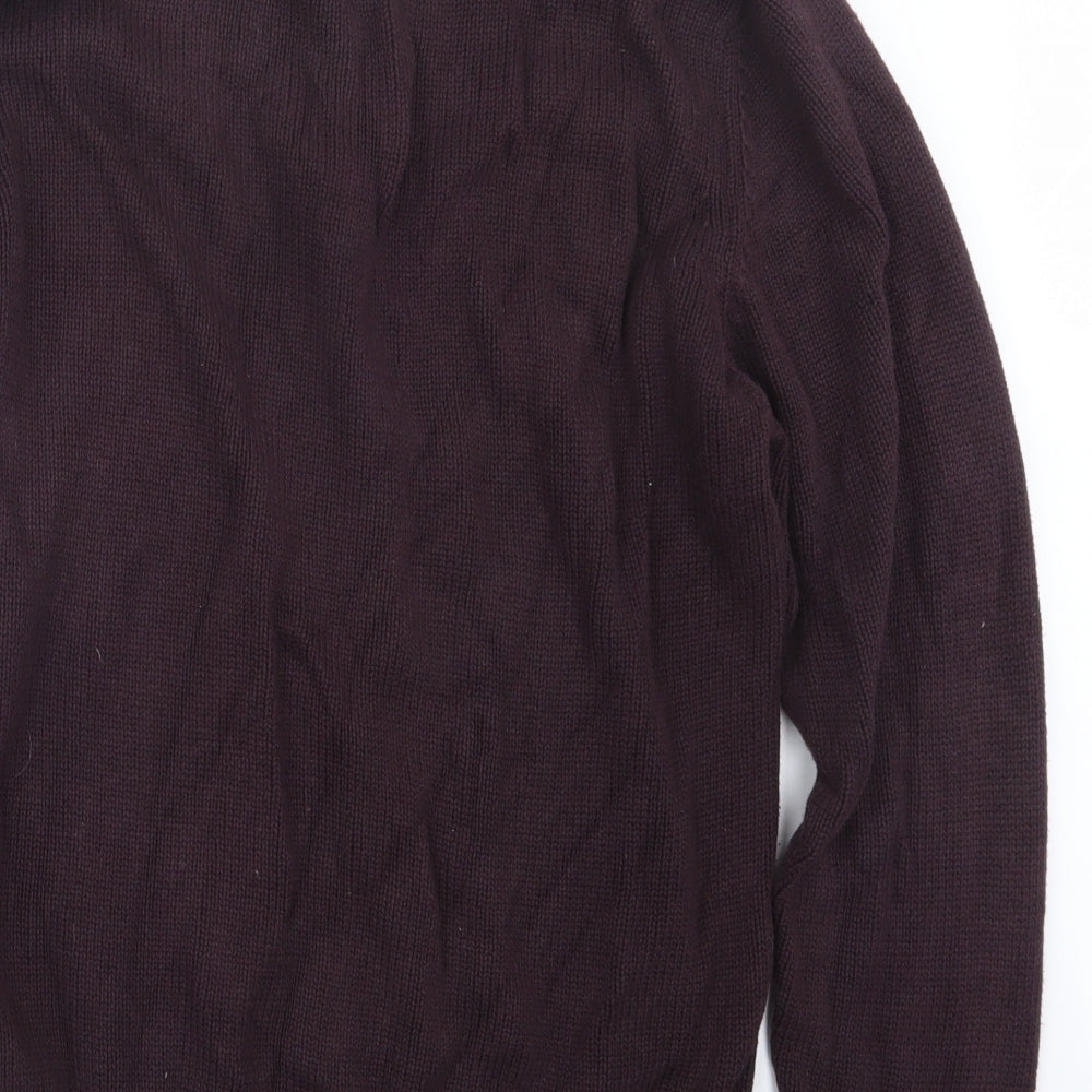 Marks and Spencer Mens Purple  Knit Pullover Sweatshirt Size M