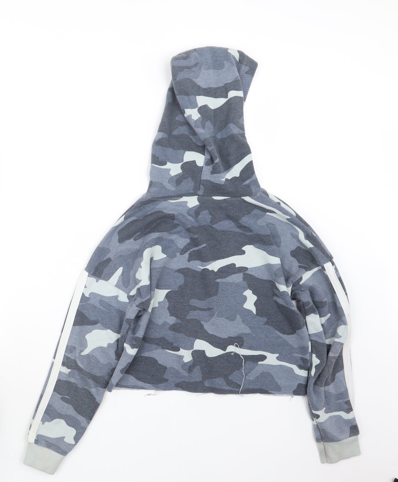 New Look Girls Grey Camouflage  Pullover Hoodie Size 10-11 Years