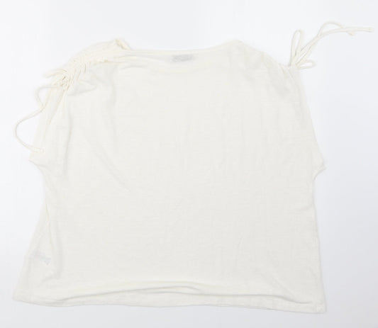 Papaya Womens Ivory   Basic T-Shirt Size 16