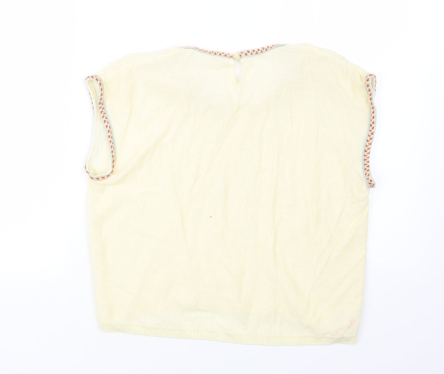 Preworn Womens Ivory  Knit Pullover Jumper Size 14