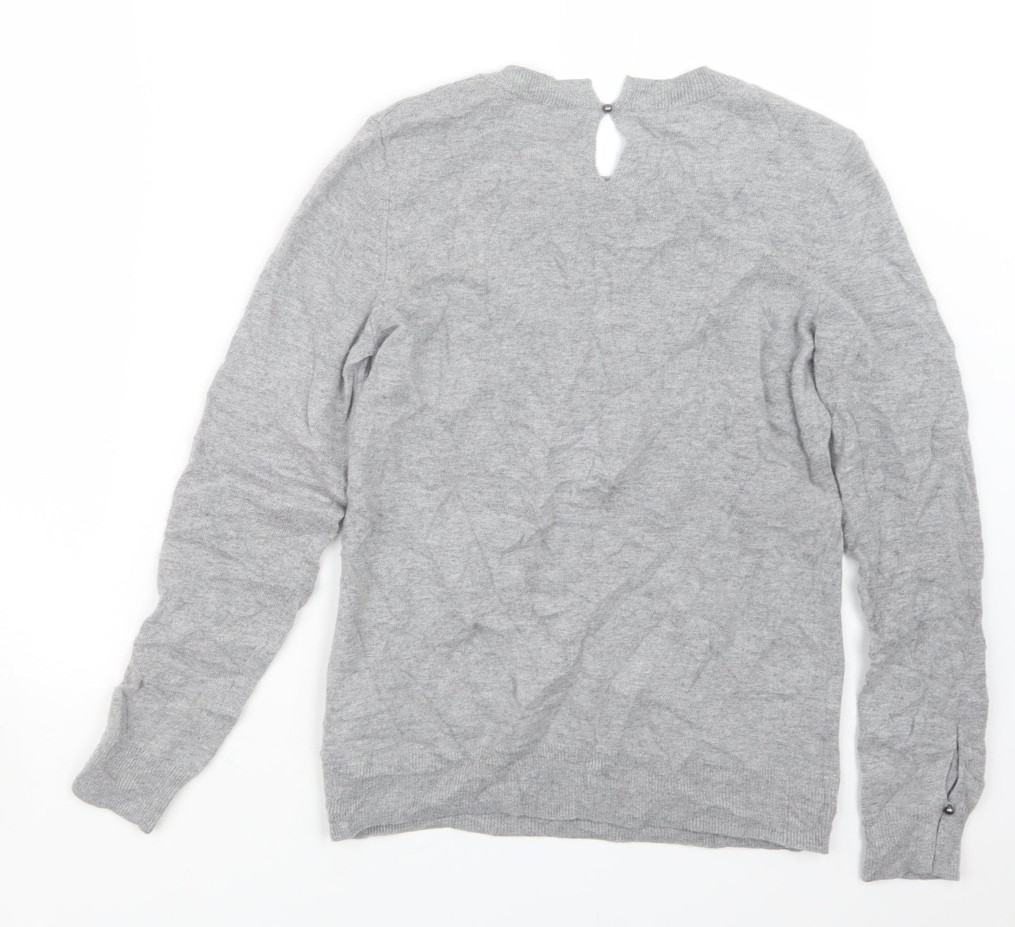 Spirit Womens Grey  Knit Pullover Jumper Size S