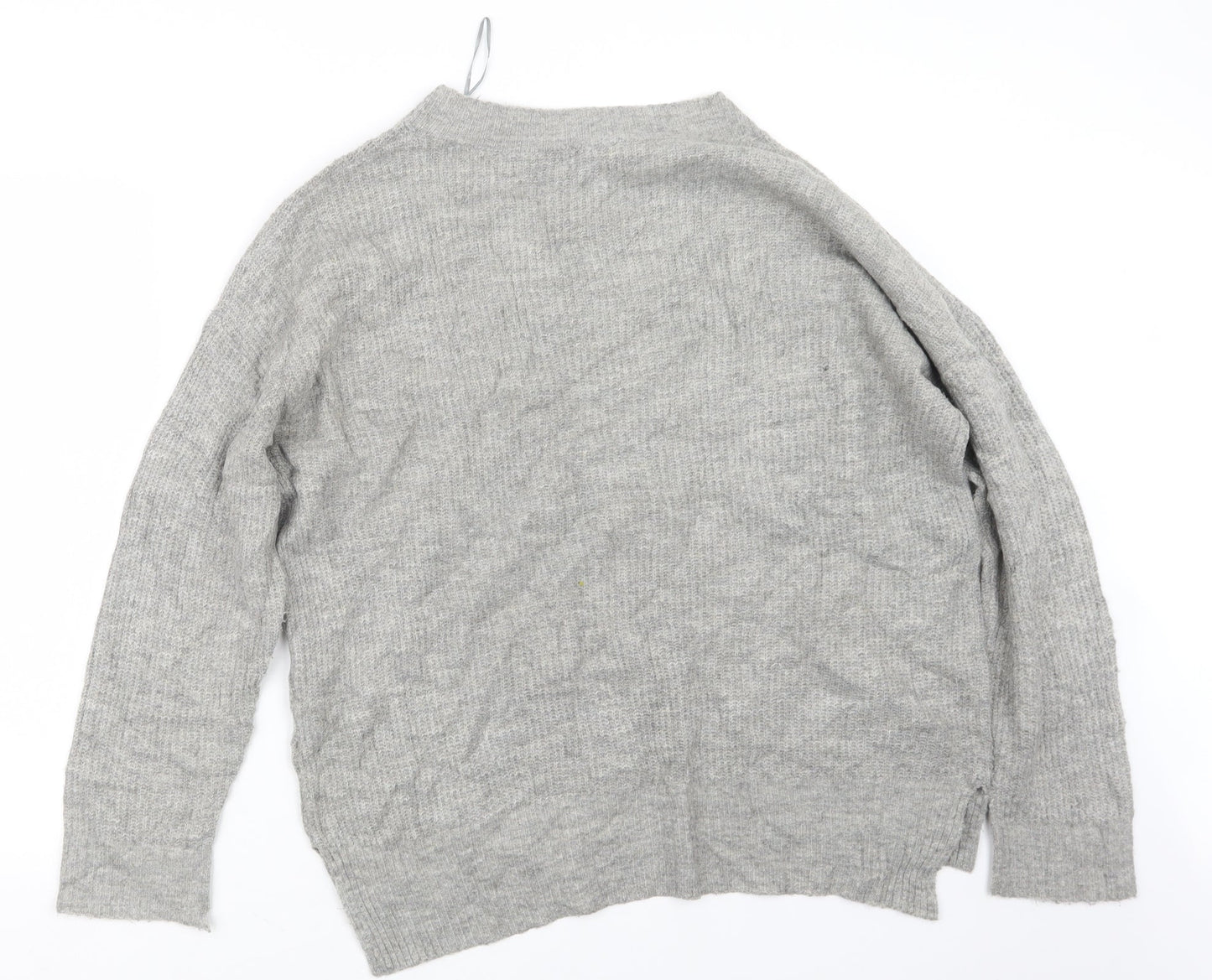 New Look Womens Grey  Knit Pullover Jumper Size S