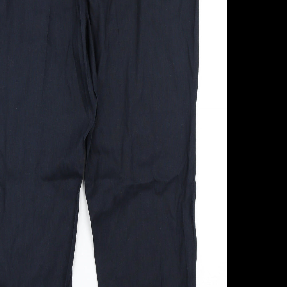 M&S Collection Womens Blue   Dress Pants Trousers Size 16 L24 in