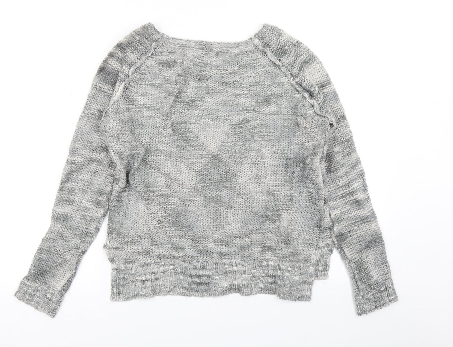 Papaya Womens Grey  Knit Pullover Jumper Size S