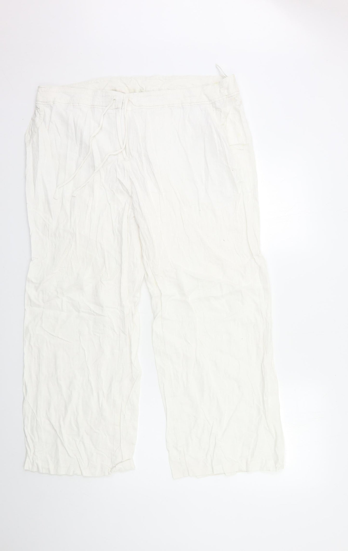 Preworn Womens White   Trousers  Size 38 in L30 in