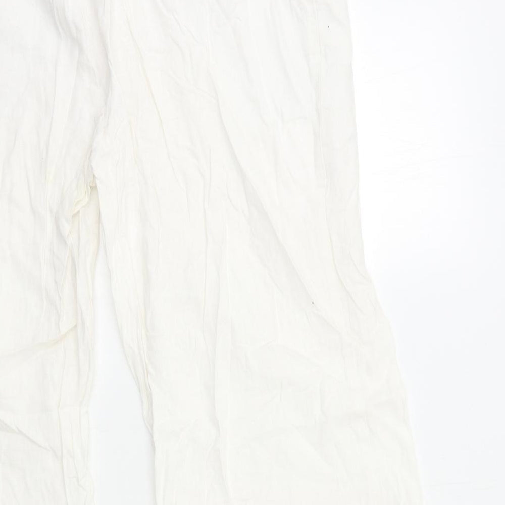 Preworn Womens White   Trousers  Size 38 in L30 in