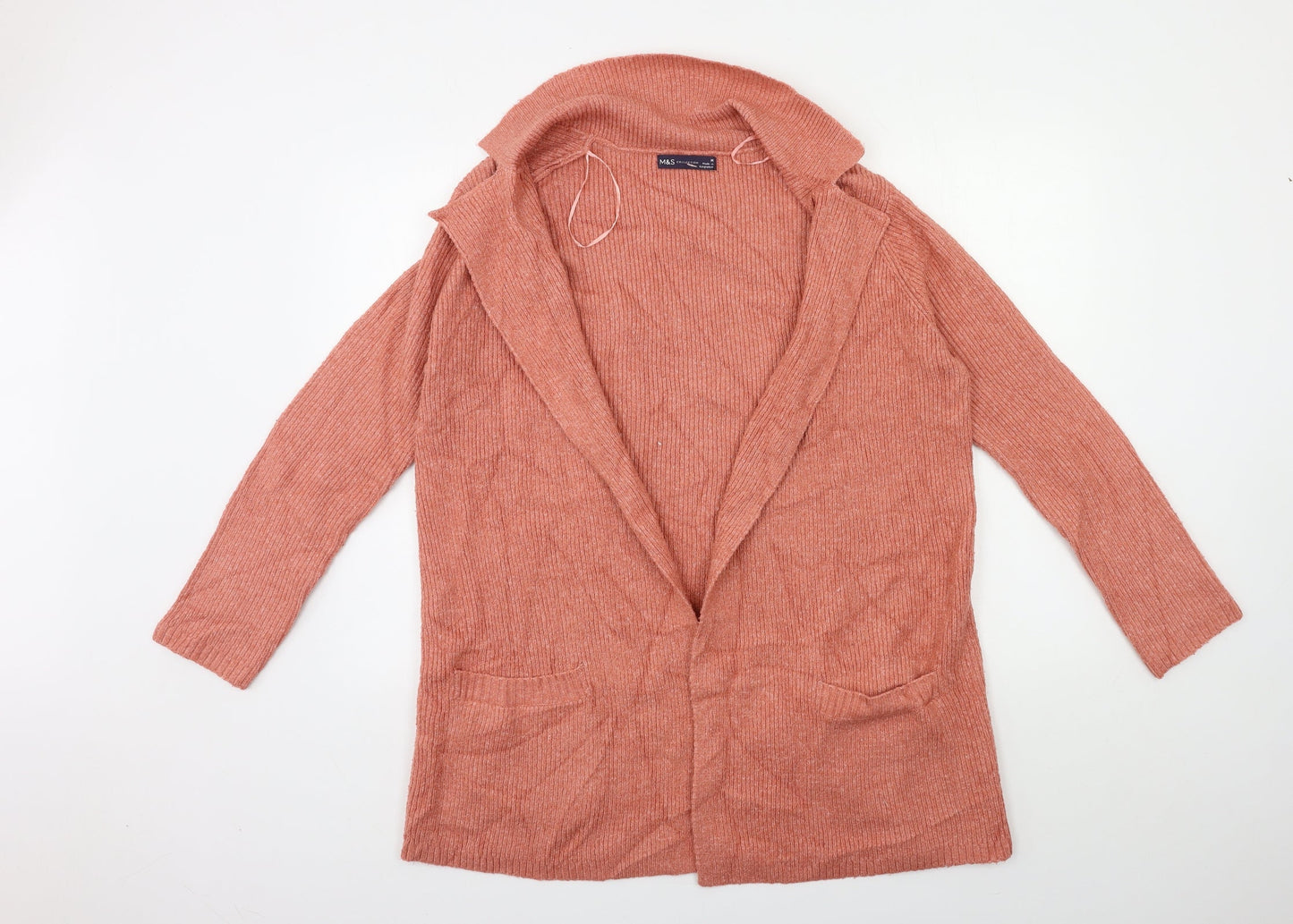 Marks and Spencer Womens Pink  Knit Cardigan Jumper Size M