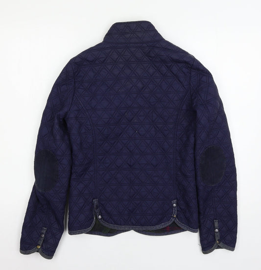 Denim & Co. Womens Blue   Jacket Coat Size 10