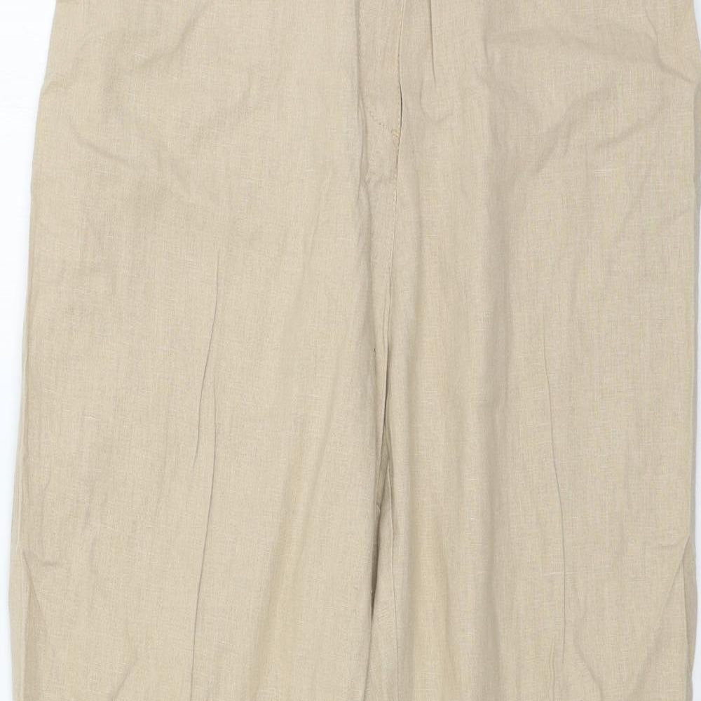 Marks and Spencer Womens Beige   Trousers  Size 14 L29 in