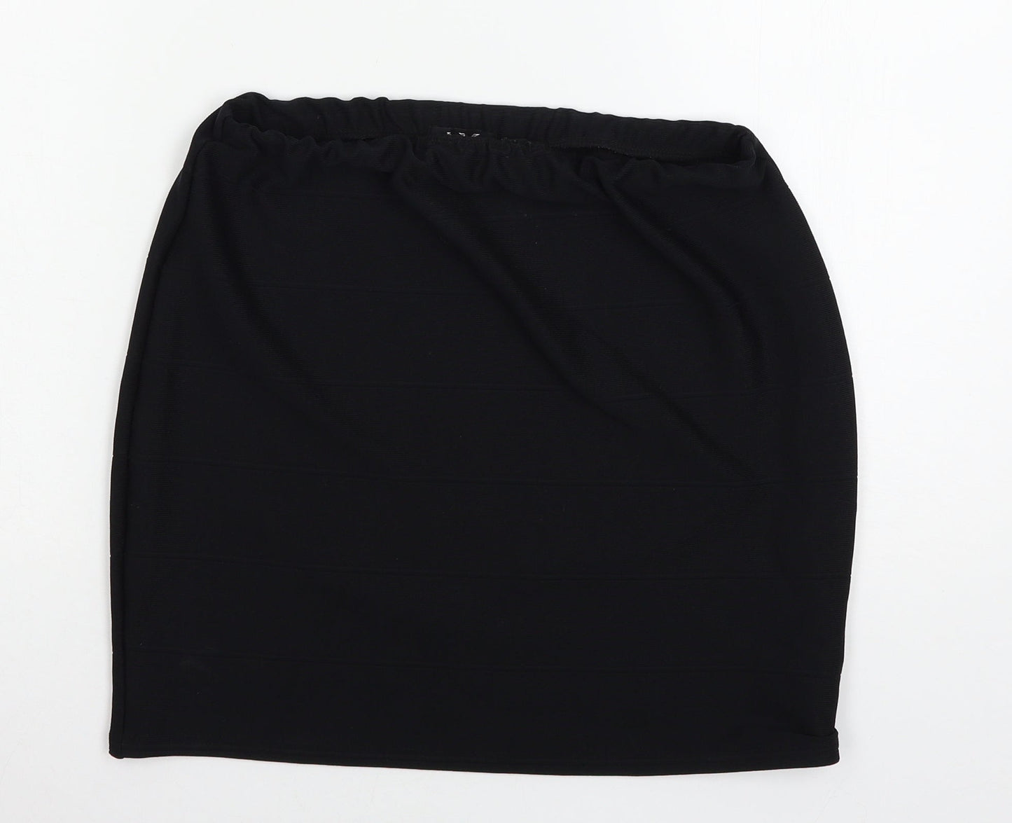 IX London Womens Black  Jersey A-Line Skirt Size 14