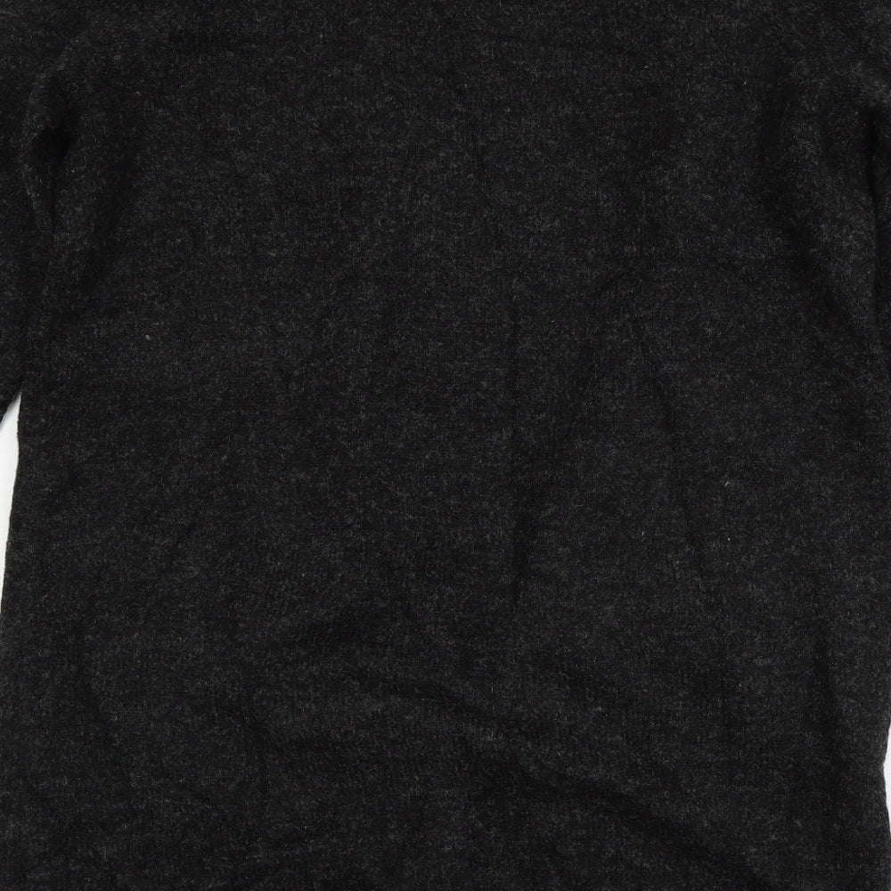 AKD A WEST Womens Grey  Knit Cardigan Jumper Size 12
