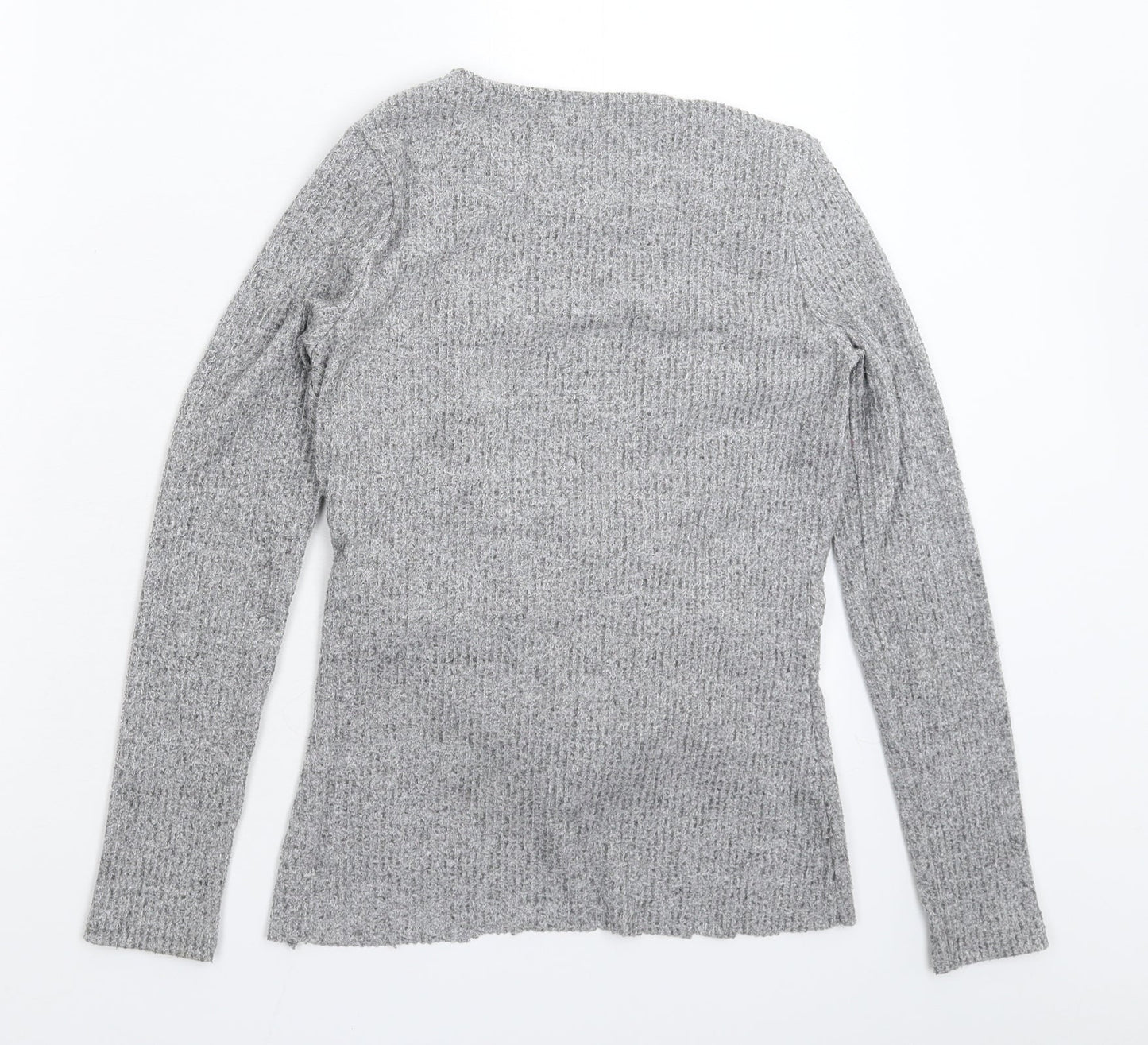 River Island Womens Grey  Knit Pullover Jumper Size 8
