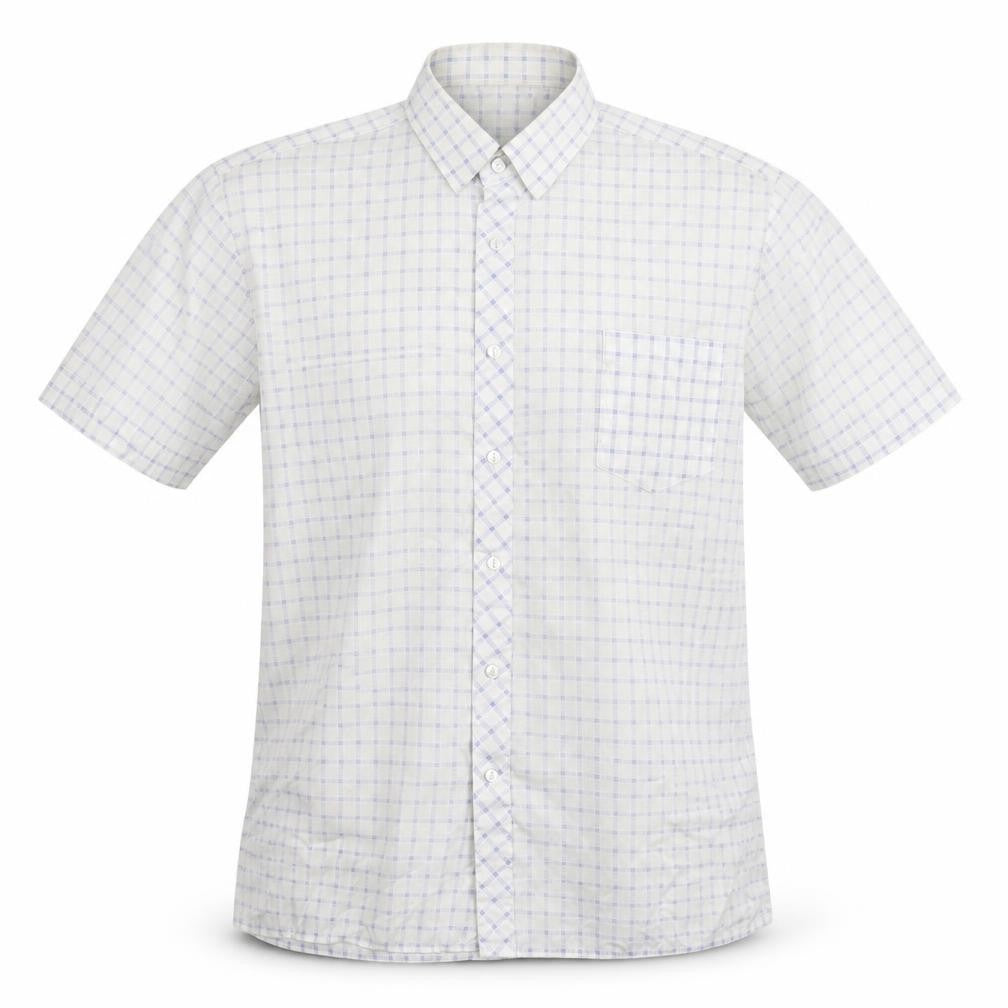 Connaught Mens White Check   Button-Up Size M