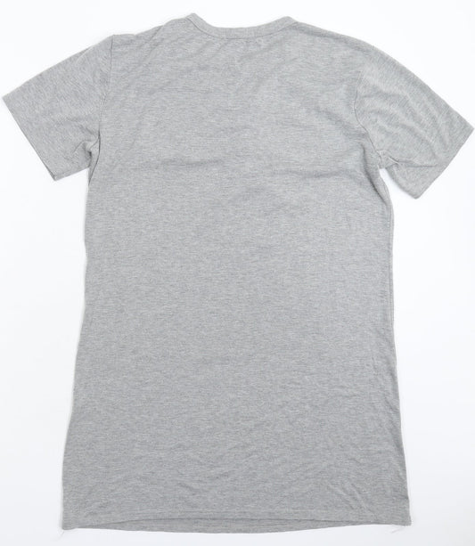 Miss Diamond Womens Grey   T-Shirt Dress  Size L