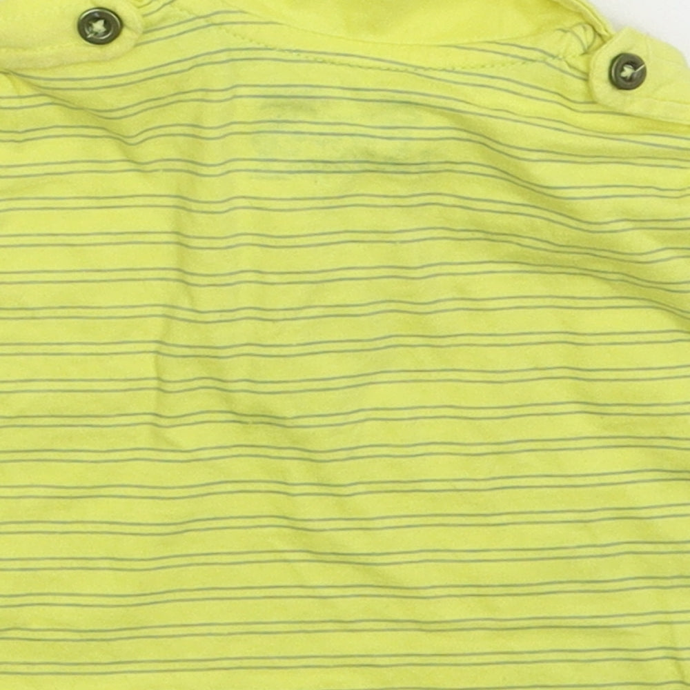 Earlydays Baby Yellow Striped  Basic Polo Size 3-6 Months