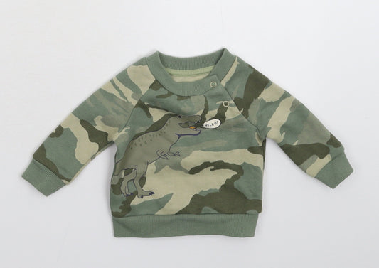 Primark Boys Multicoloured Camouflage  Pullover Jumper Size 0-3 Months  - Sweatshirt