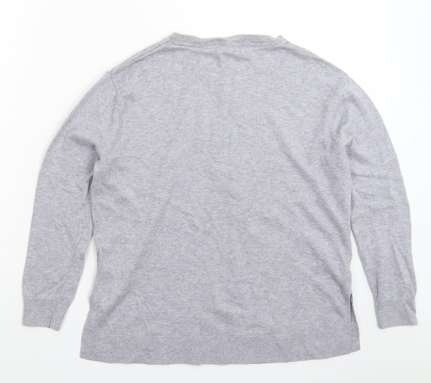 Principles Womens Grey  Knit Pullover Jumper Size S