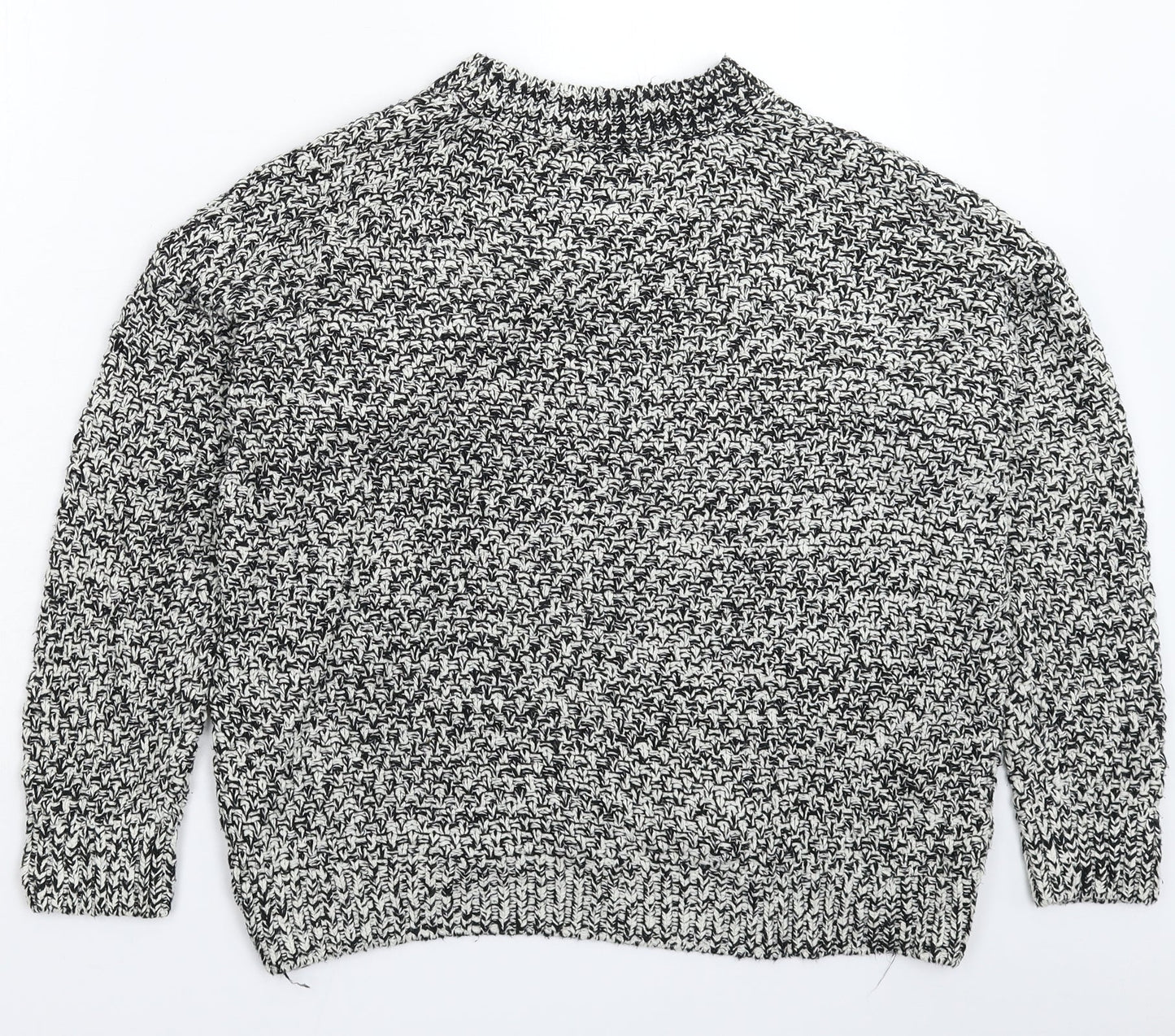 H&M Womens Grey  Knit Pullover Jumper Size M