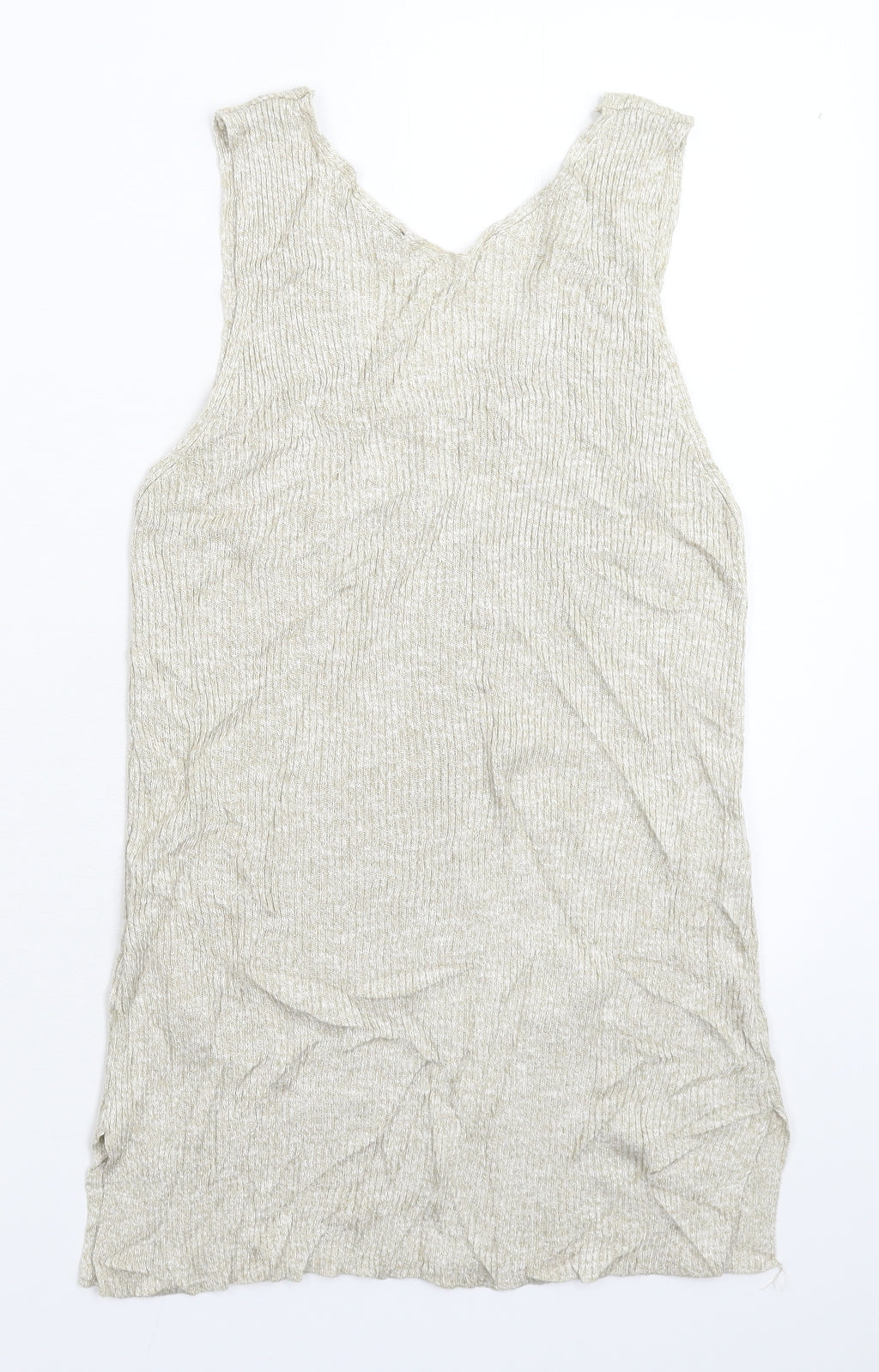 H&M Womens Beige  Knit Pullover Jumper Size 14