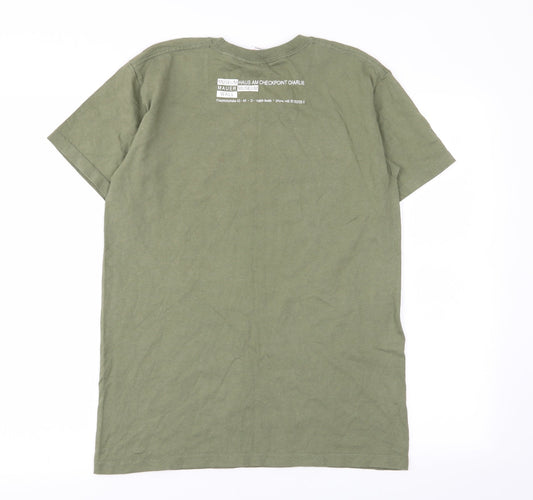 Fruit of the Loom Mens Green    T-Shirt Size S