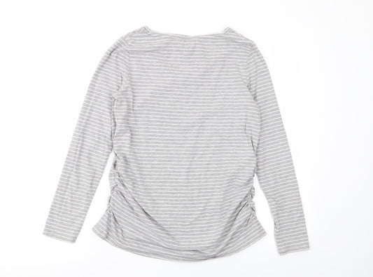 Blooming Marvellous Womens Multicoloured Striped  Basic T-Shirt Size M