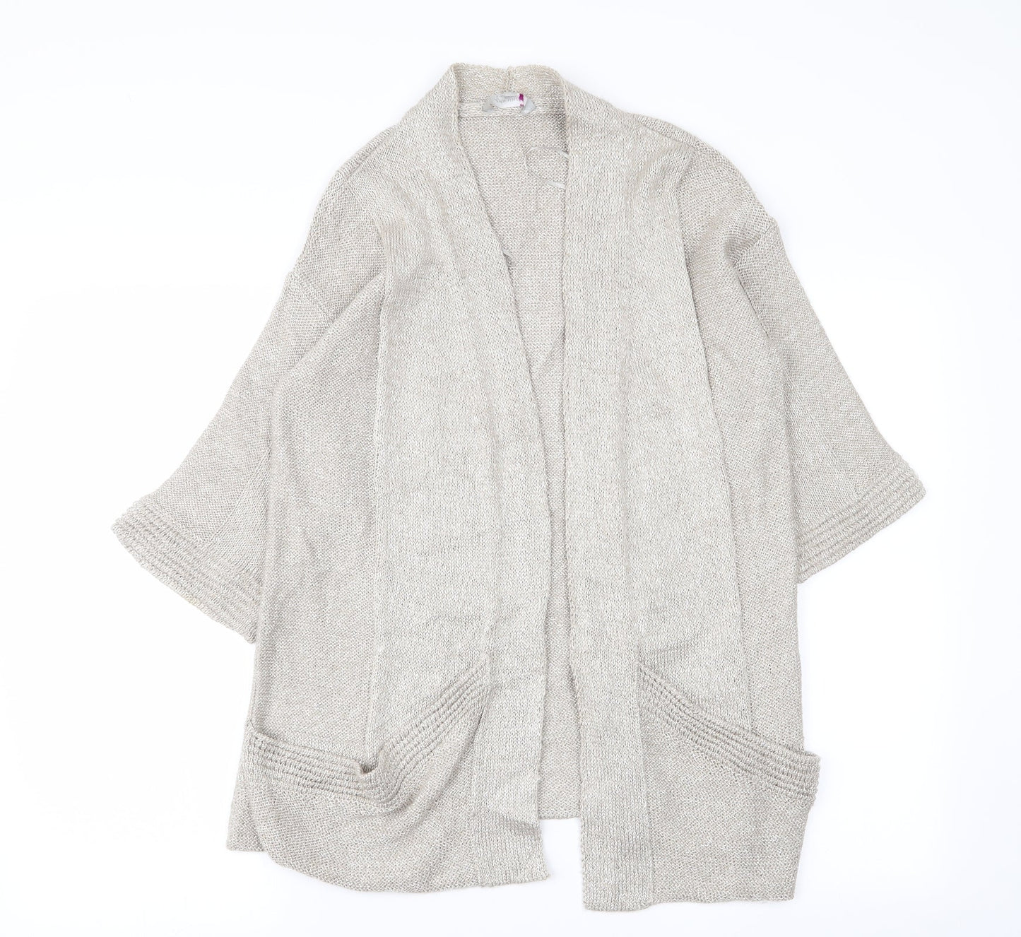 Per Una Womens Grey   Cardigan Jumper Size S