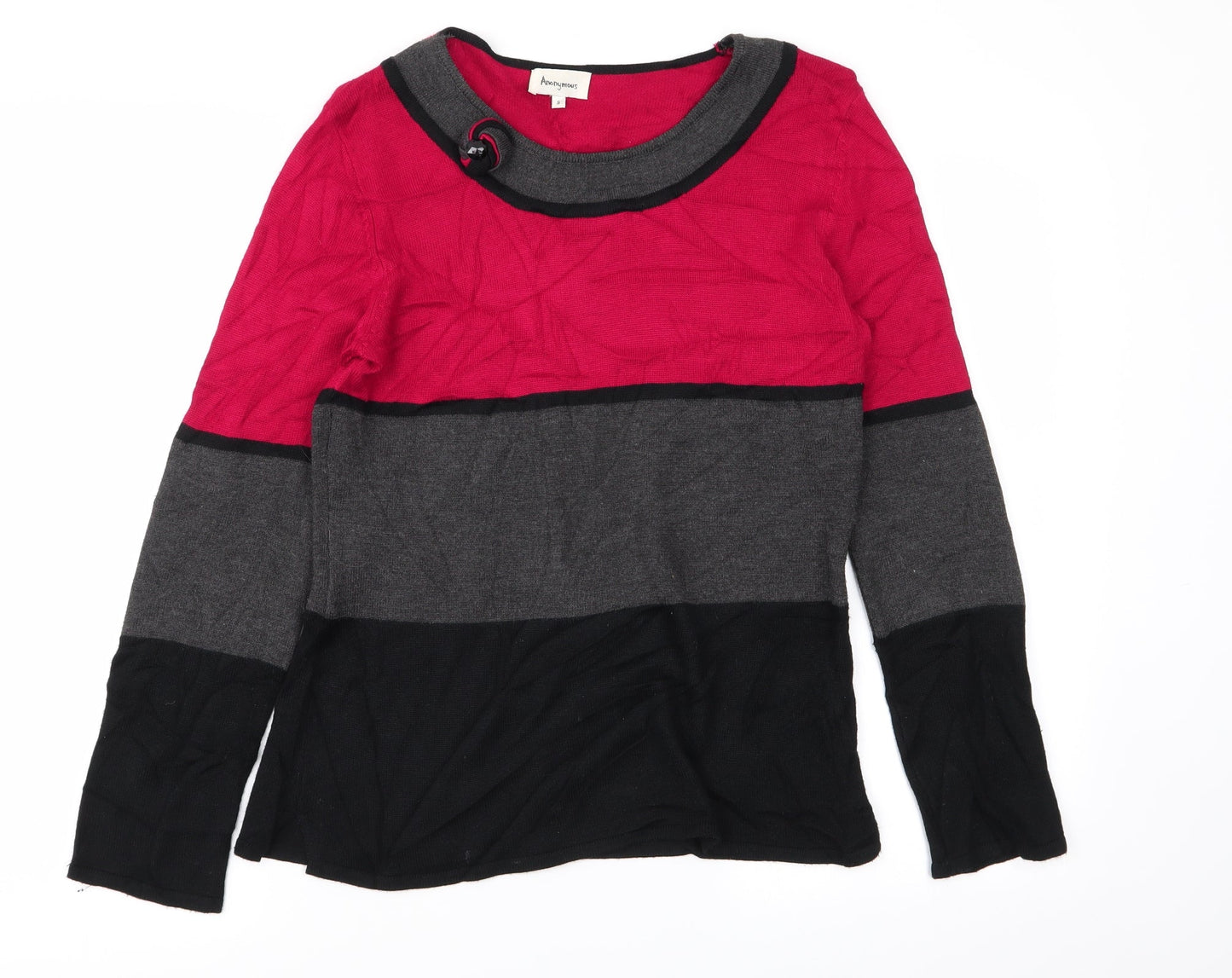 Anonymous Womens Multicoloured Striped  Pullover Jumper Size S