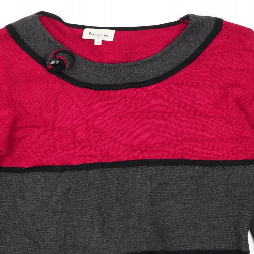 Anonymous Womens Multicoloured Striped  Pullover Jumper Size S