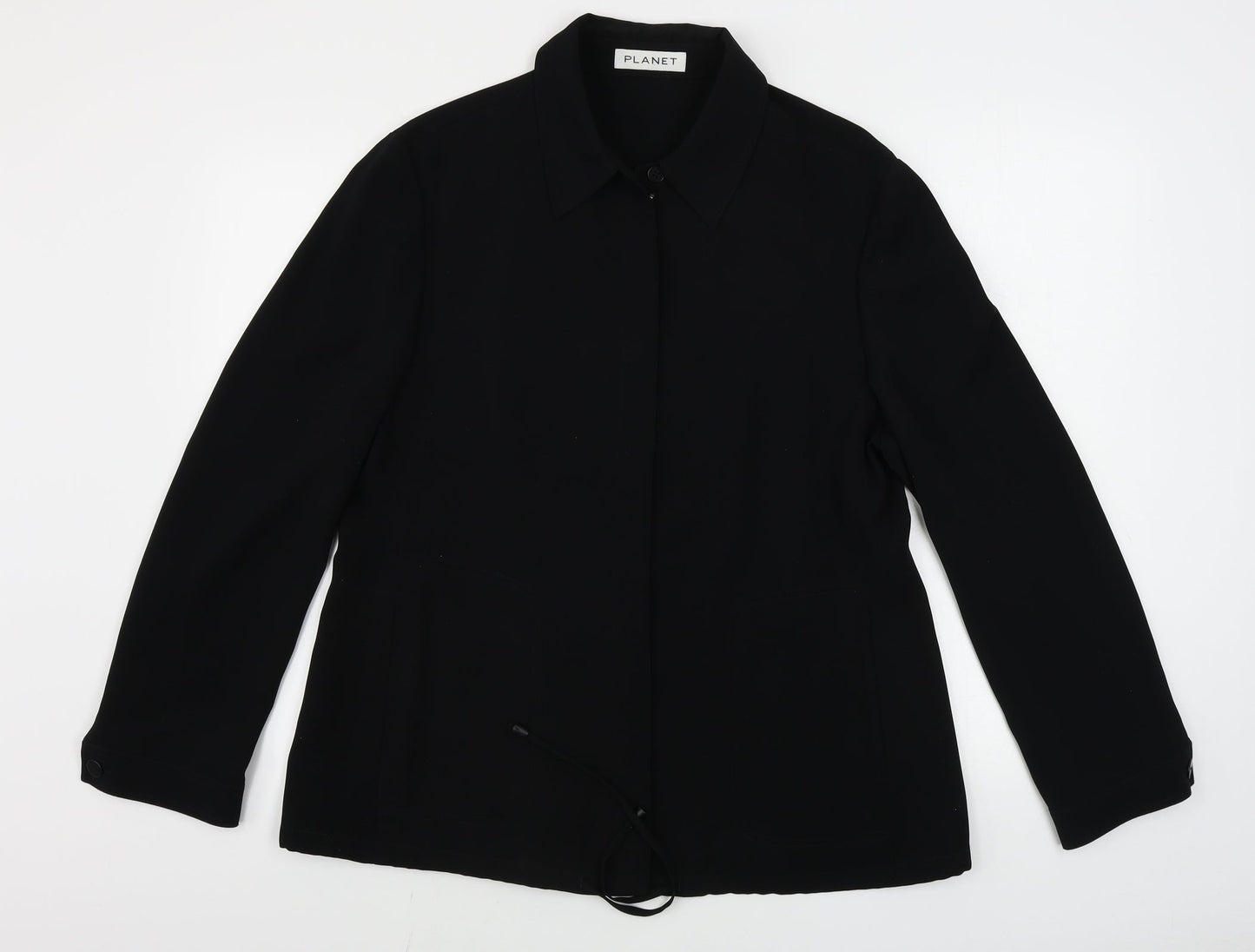 planet  Womens Black   Jacket Coat Size 14
