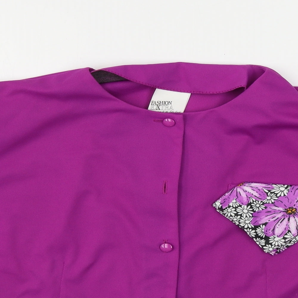 FASHION EXTRA  Womens Purple   Jacket Coat Size 20