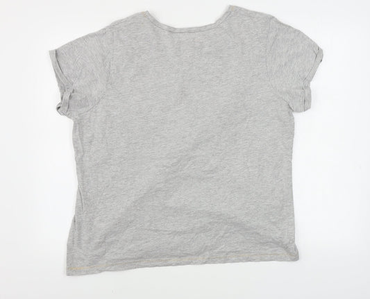 Love Island   Womens Grey   Basic T-Shirt Size XL  - Love Island