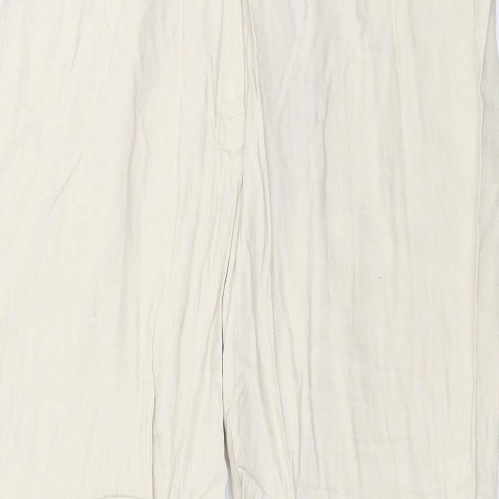 Preworn Womens Beige   Cropped Trousers Size 34 in L23 in