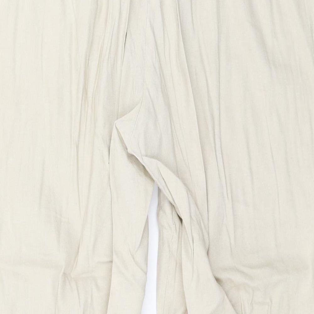 Preworn Womens Beige   Cropped Trousers Size 34 in L23 in