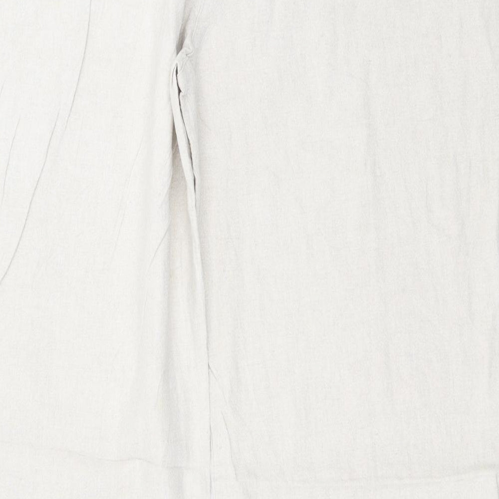 Mia Moda Womens Beige   Trousers  Size 16 L28 in