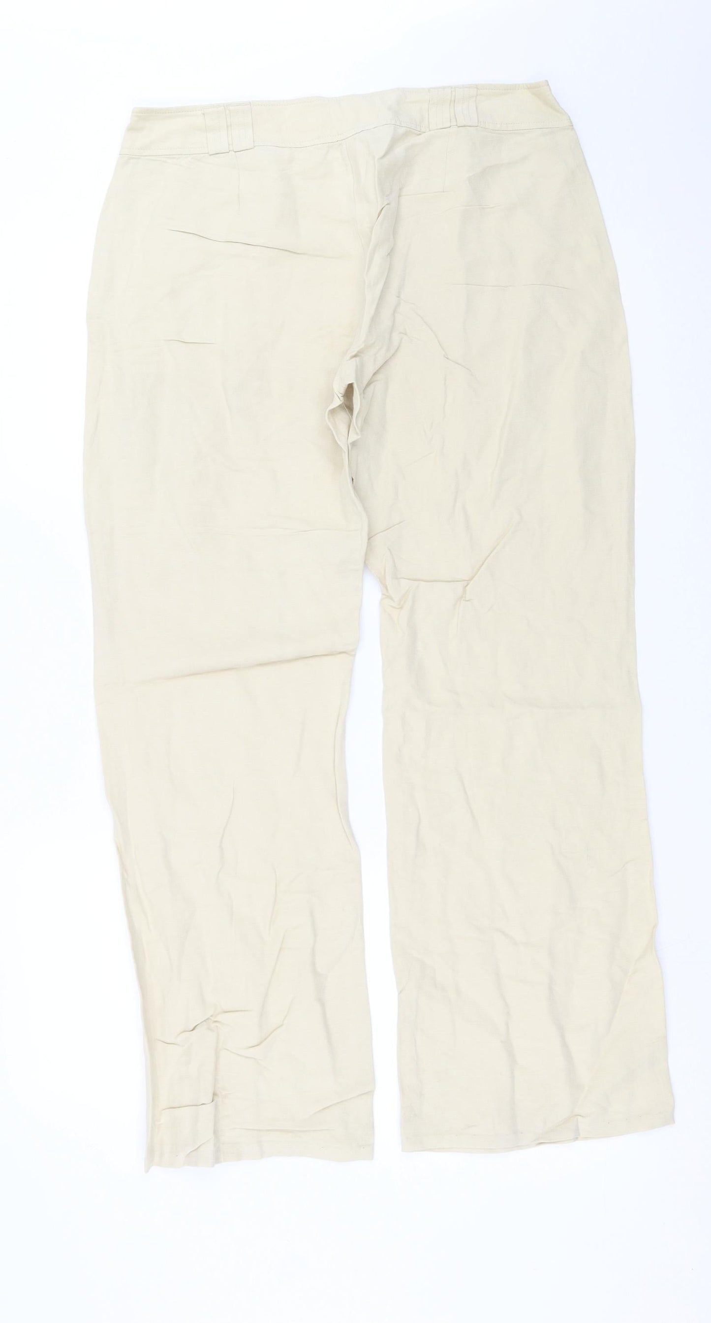 Flo & Jo Womens Beige   Trousers  Size XL L30 in