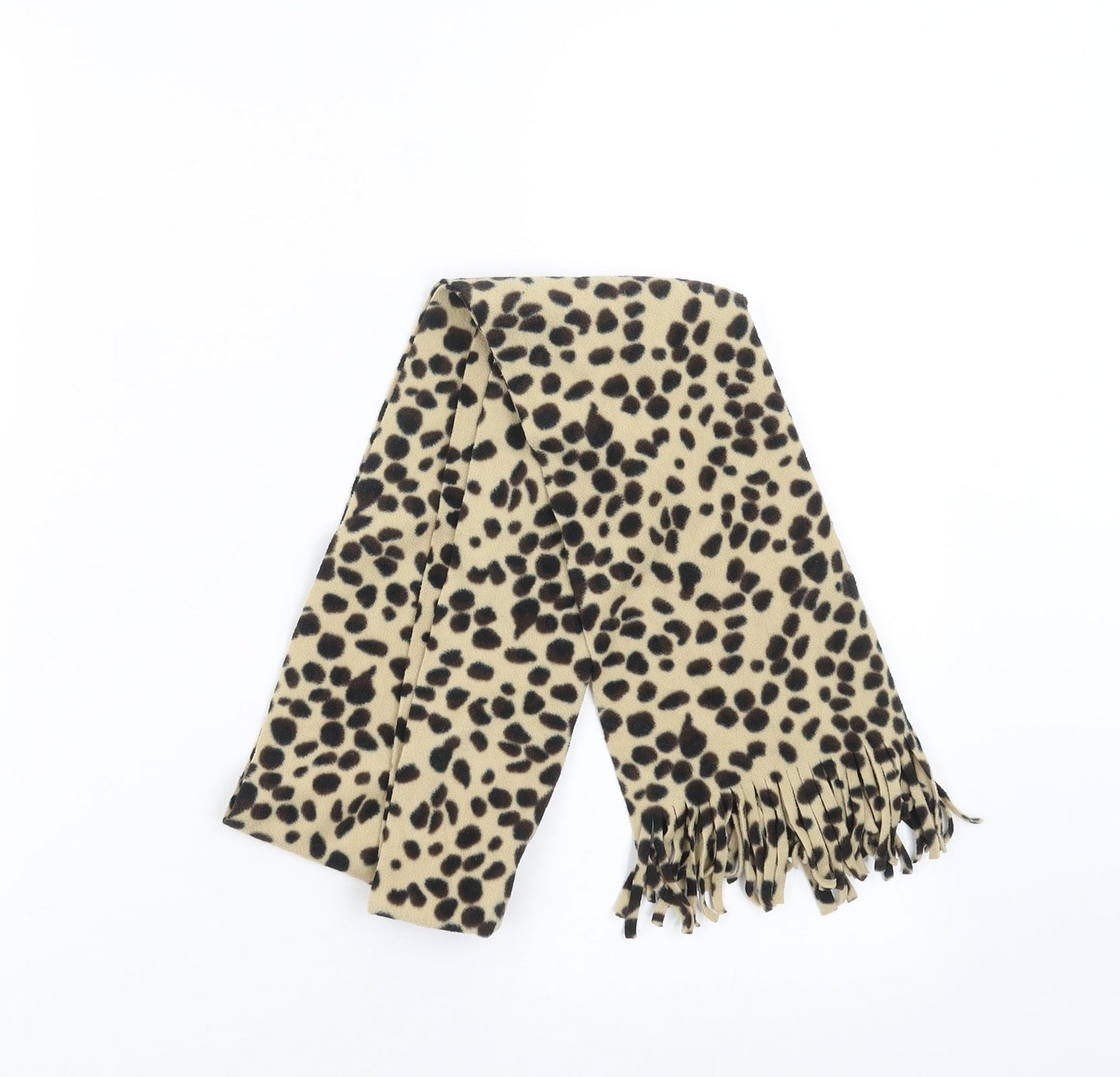 Preworn Womens Beige Animal Print   Scarf