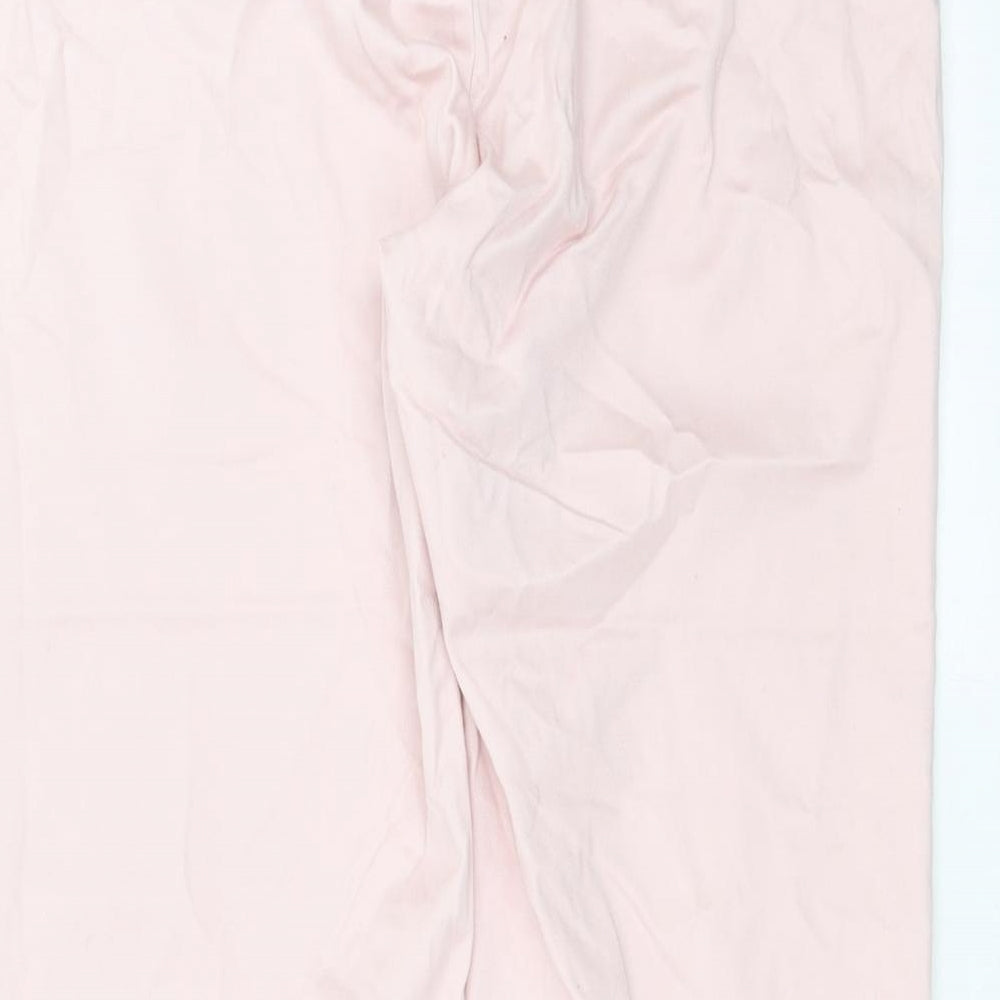 Dorothy Perkins Womens Pink   Cropped Trousers Size 14 L23 in