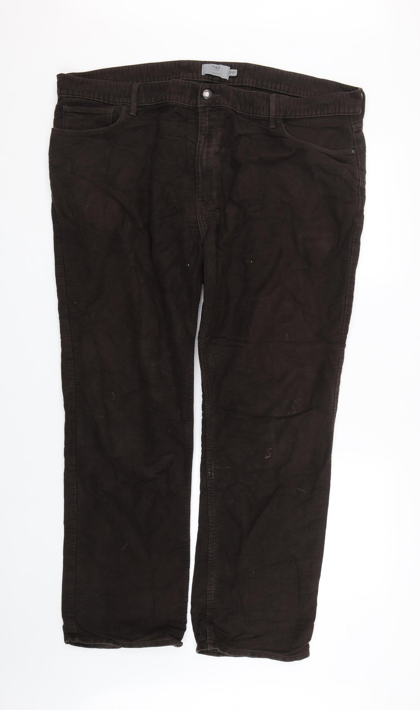 M&S Womens Brown   Trousers  Size 44 in L29 in