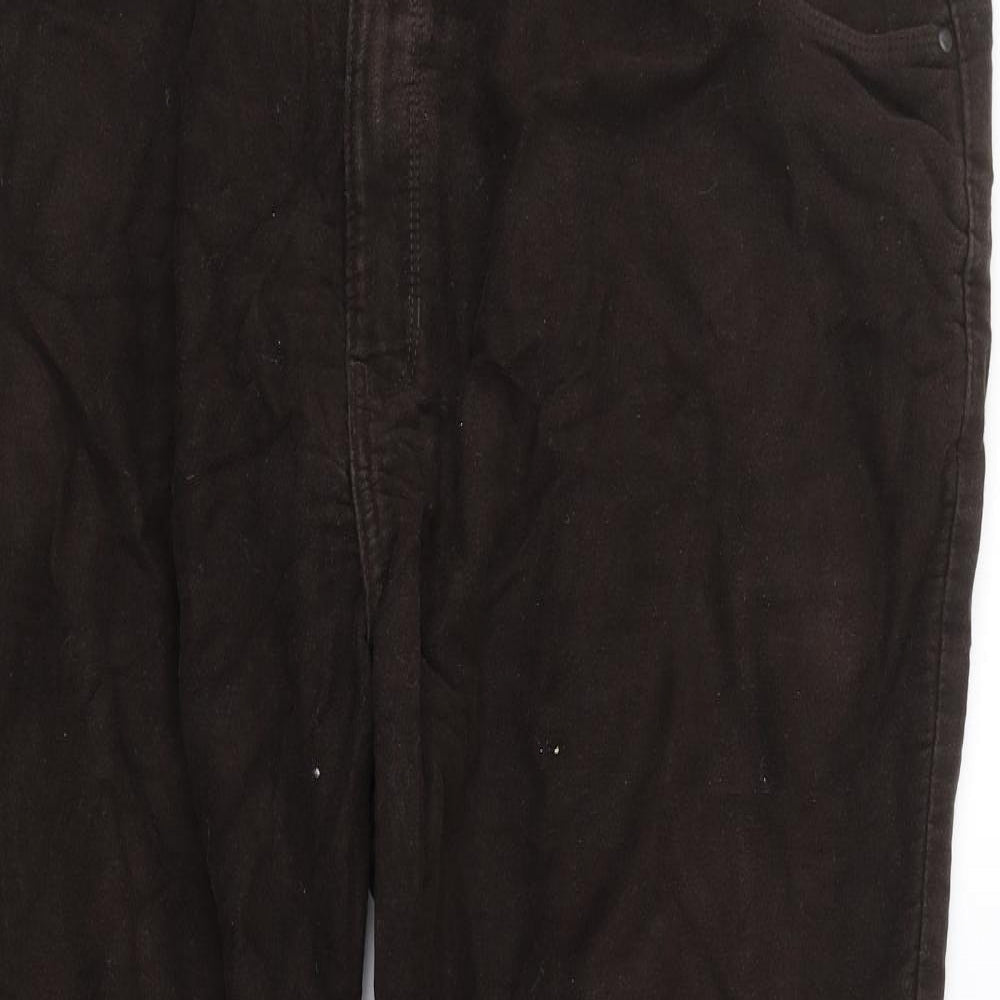 M&S Womens Brown   Trousers  Size 44 in L29 in