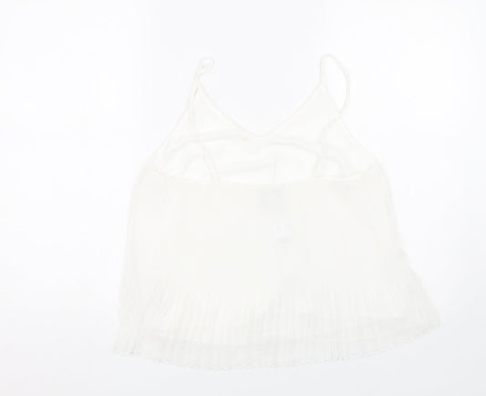 Topshop Womens White   Basic Tank Size 10