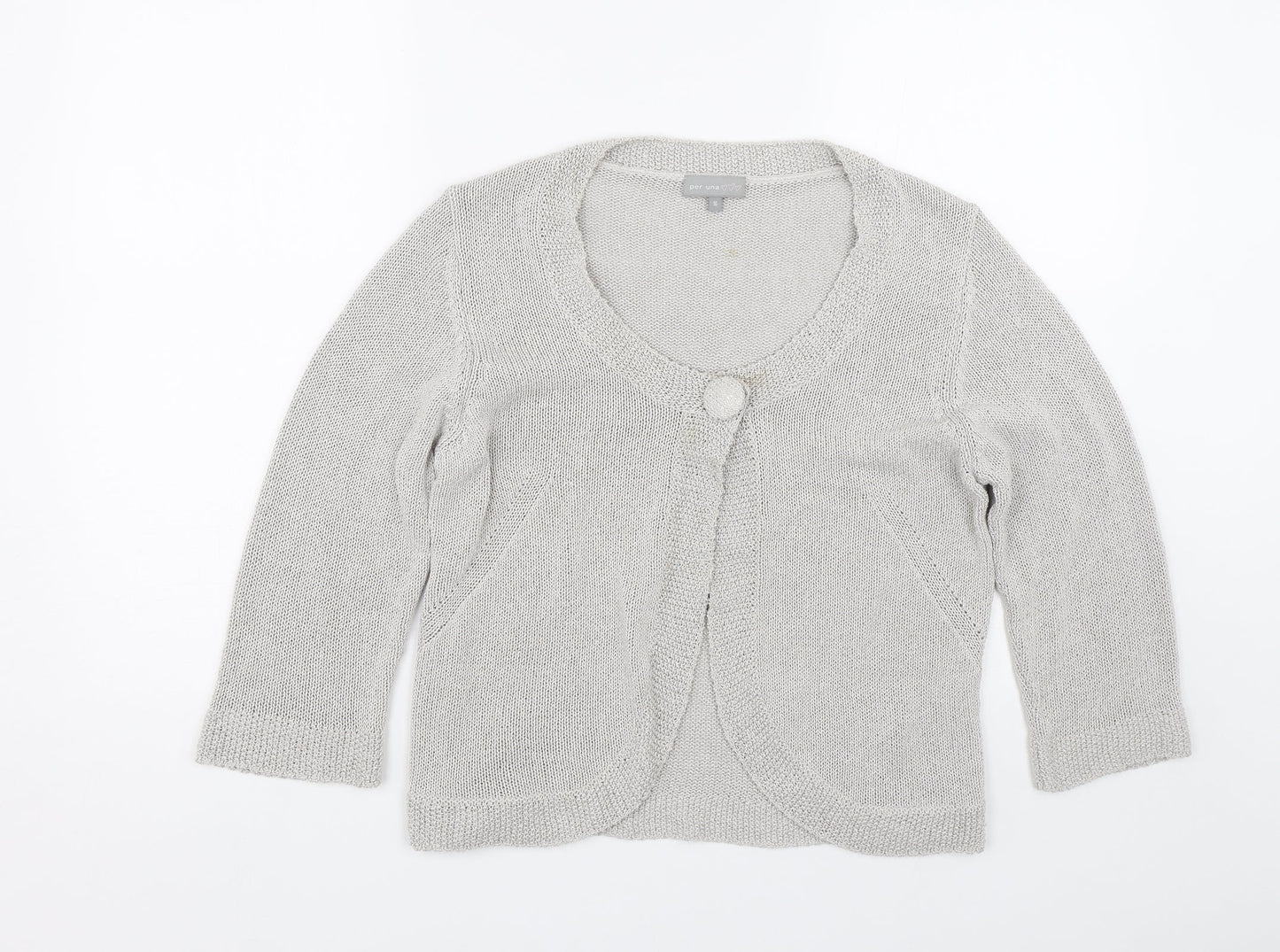 Per Una Womens Grey   Cape Jumper Size 16